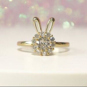 Stylist Spinner Bunny Ears Ring/ Adjustable